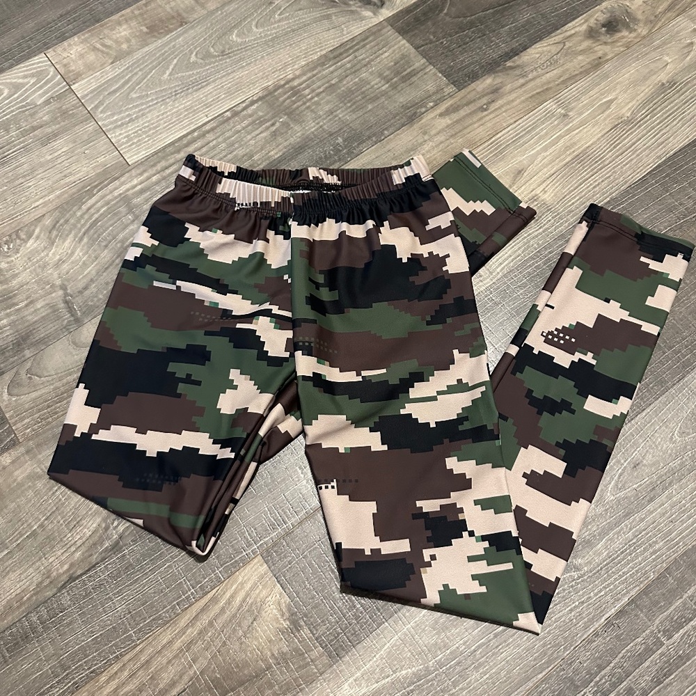 Black High Neck Halter Bra Top w/ Camo Pants